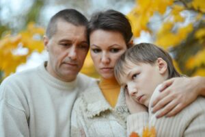 Sad family after death of parents wondering how Wills work after death