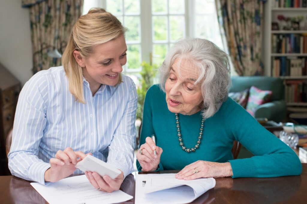 Mother and daughter making lasting power of attorney